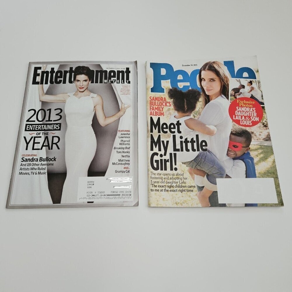 2 Sandra Bullock Entertainment Weekly 1288 2013 People 2015 Magazine Lot